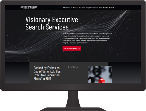 20/20 Foresight Executive Search Announces the Launch of its New Website Featured Image